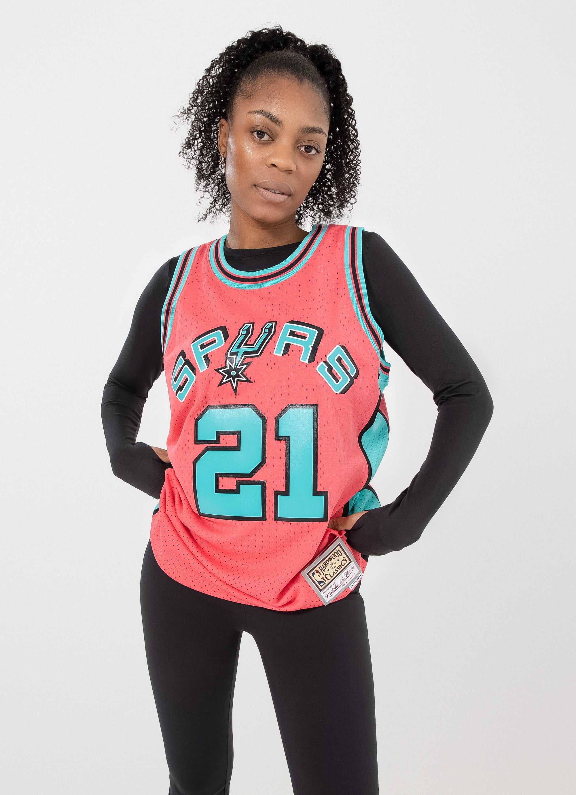 Mitchell & Ness Nba San Antonio Spurs Tim Duncan 98-99 Swingman Jersey in  Pink | Red Rat