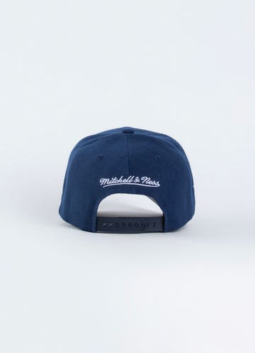 Dallas Cowboys Hat - Navy Diamond Logo Pro Crown Snapback - Mitchell & Ness