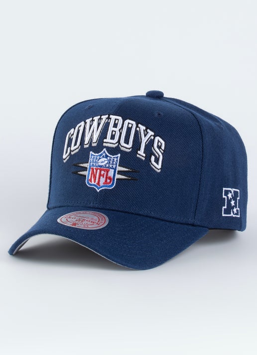 Dallas Cowboys Hat - Navy Diamond Logo Pro Crown Snapback - Mitchell & Ness