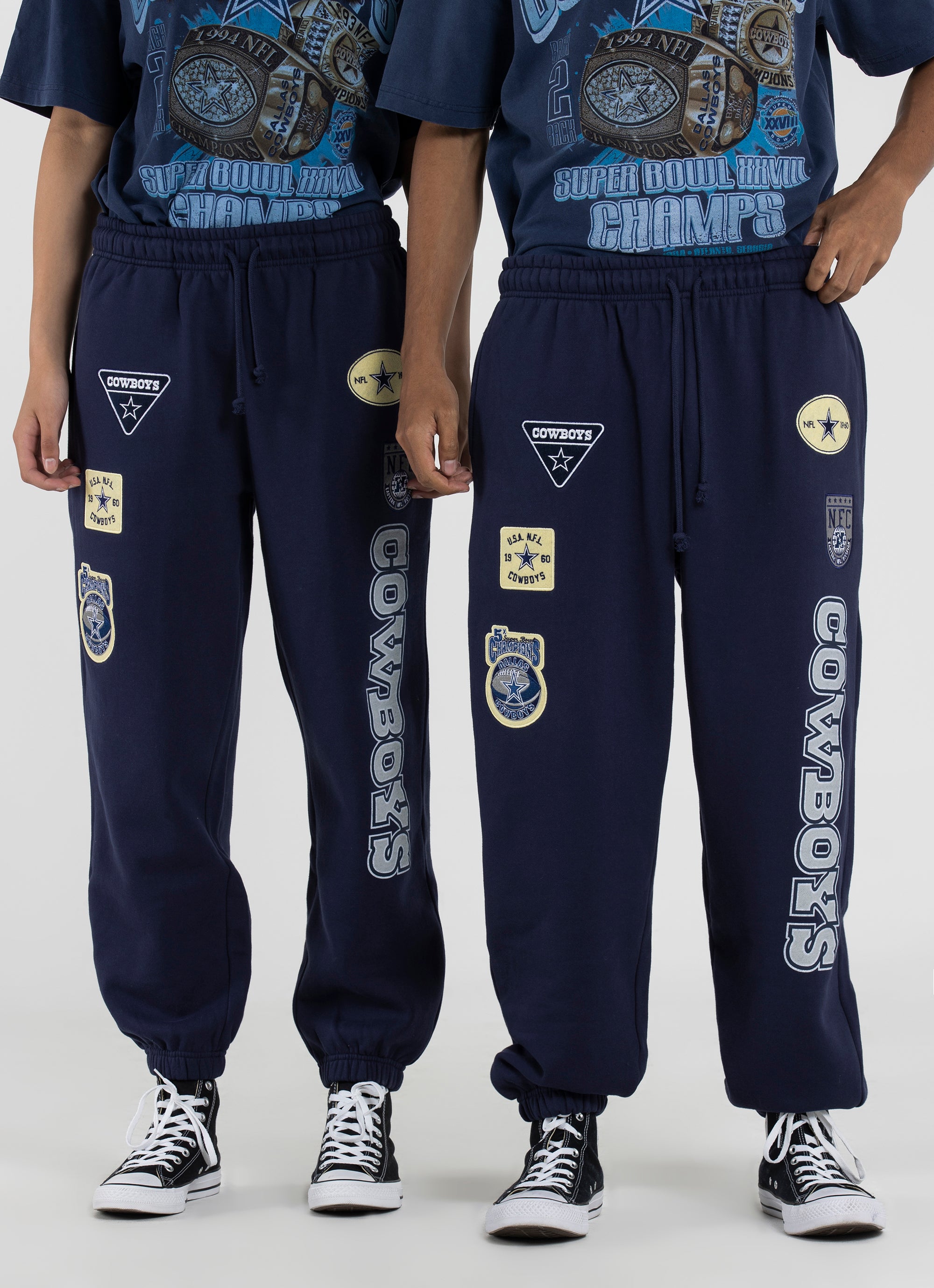 Mitchell & Ness Dallas Cowboys Team Sweatpants Faded Navy