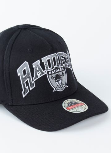 Mitchell & Ness 110 Raiders Cap In Black/white - FREE* Shipping