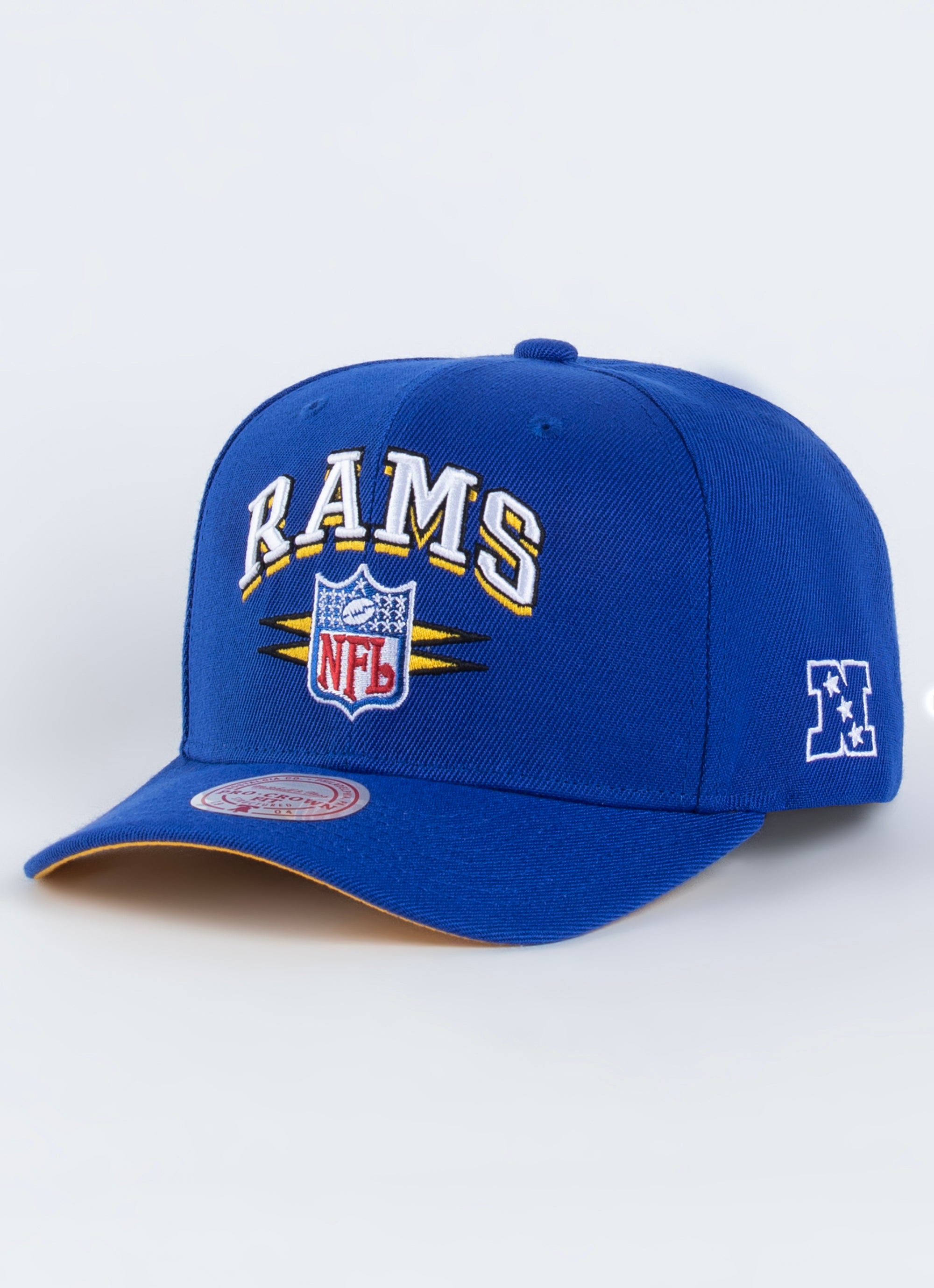 Mitchell & Ness Nfl Los Angeles Rams Diamond Logo Snapback Cap in