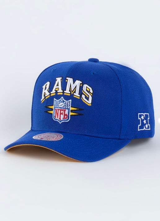 Los Angeles Rams Snapback Hat Mitchell And Ness Blue Beige NFL Rare