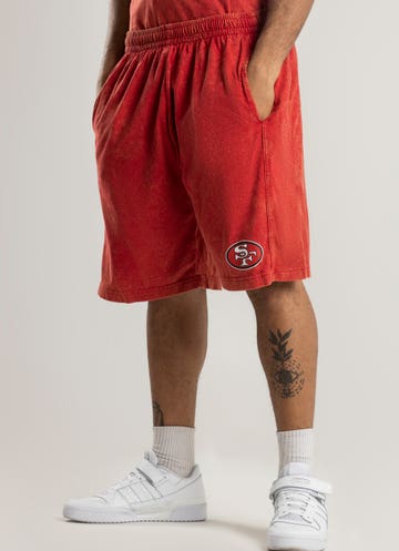 Mitchell & Ness Nfl San Francisco 49ers Quintessential Acid Short in Red