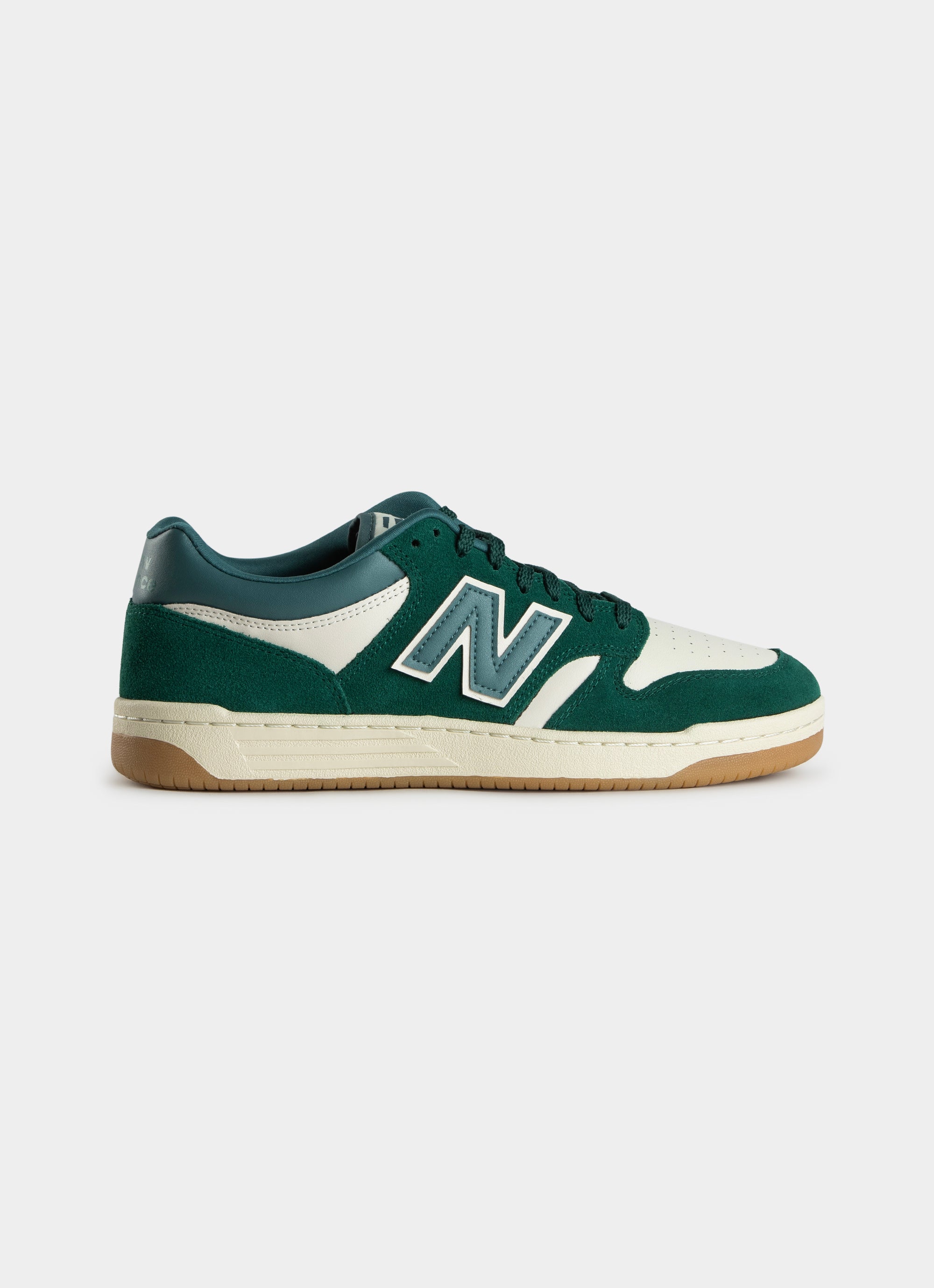 New Balance Bb480 Shoes in Green Red Rat