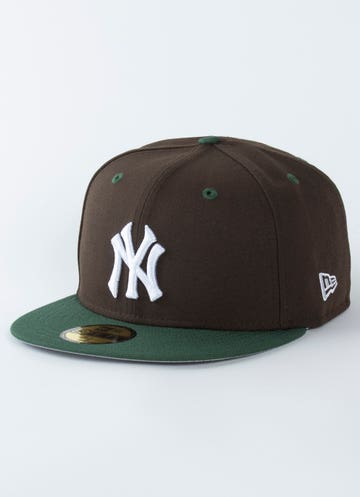 New Era Mlb 59fifty New York Yankees Fitted Cap in Brown