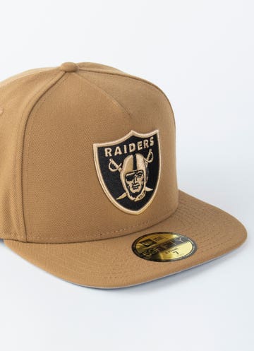 Las Vegas Raiders New Era Inaugural Season Wheat 59FIFTY fitted