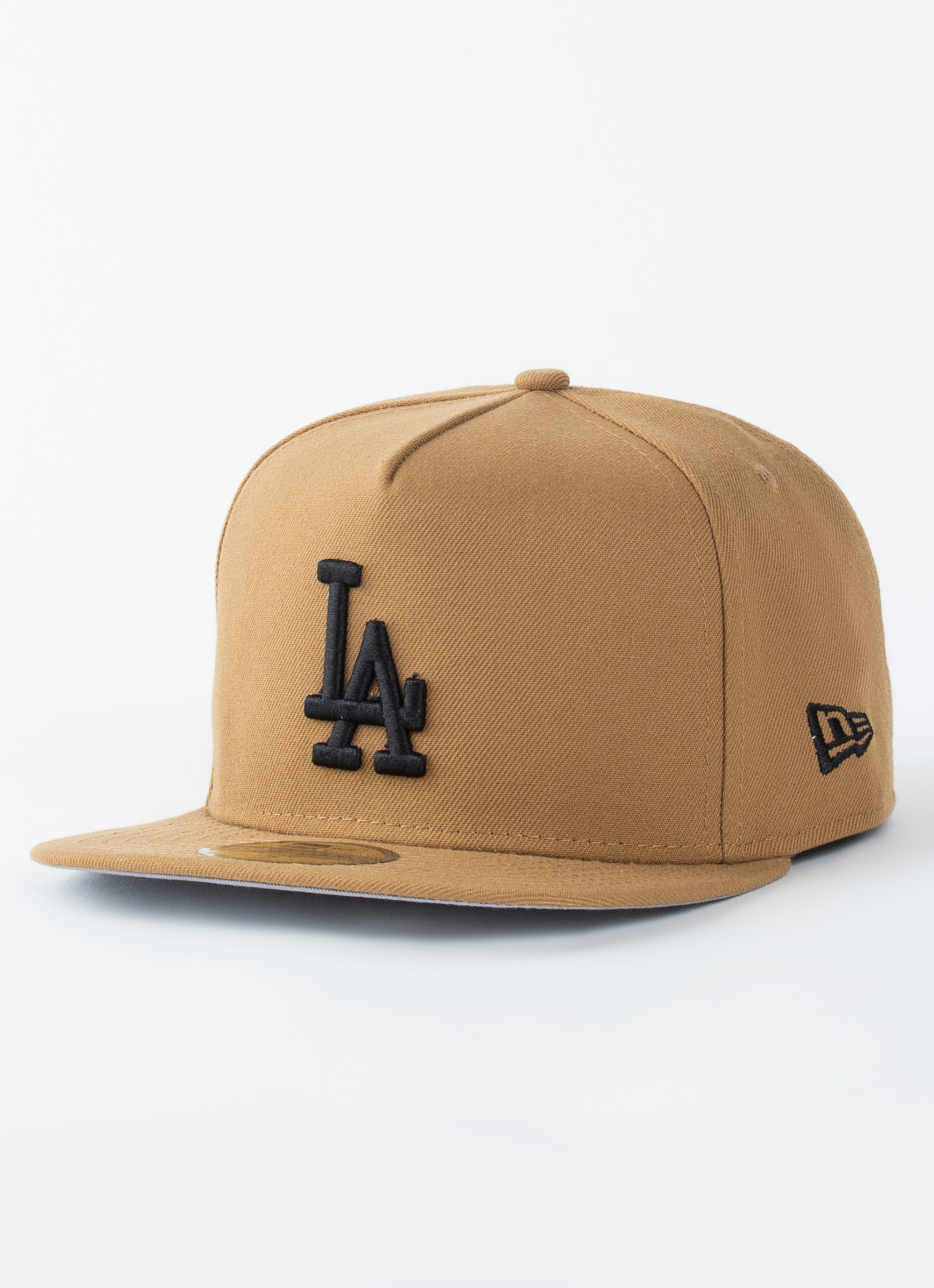 LA Dodgers Hat - Black Wheat & White Logo Snapback - New Era