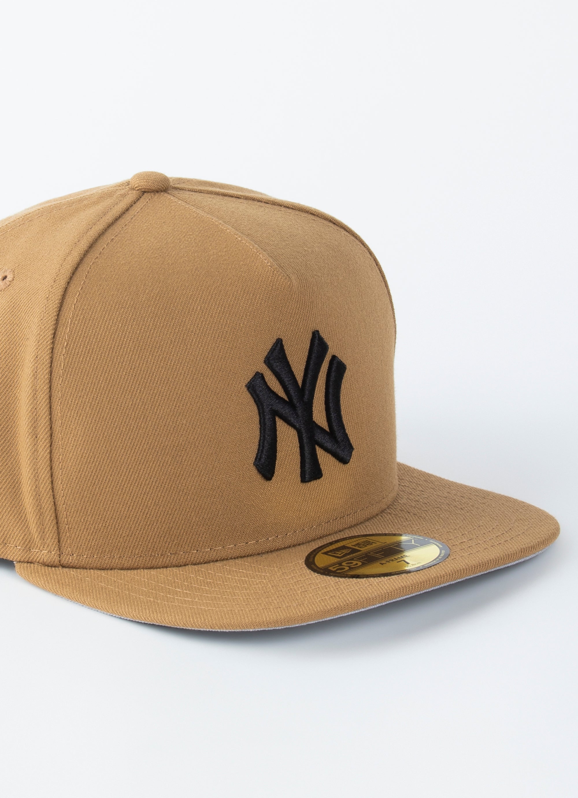 Men's New Era Tan New York Yankees Wheat 59FIFTY Fitted Hat