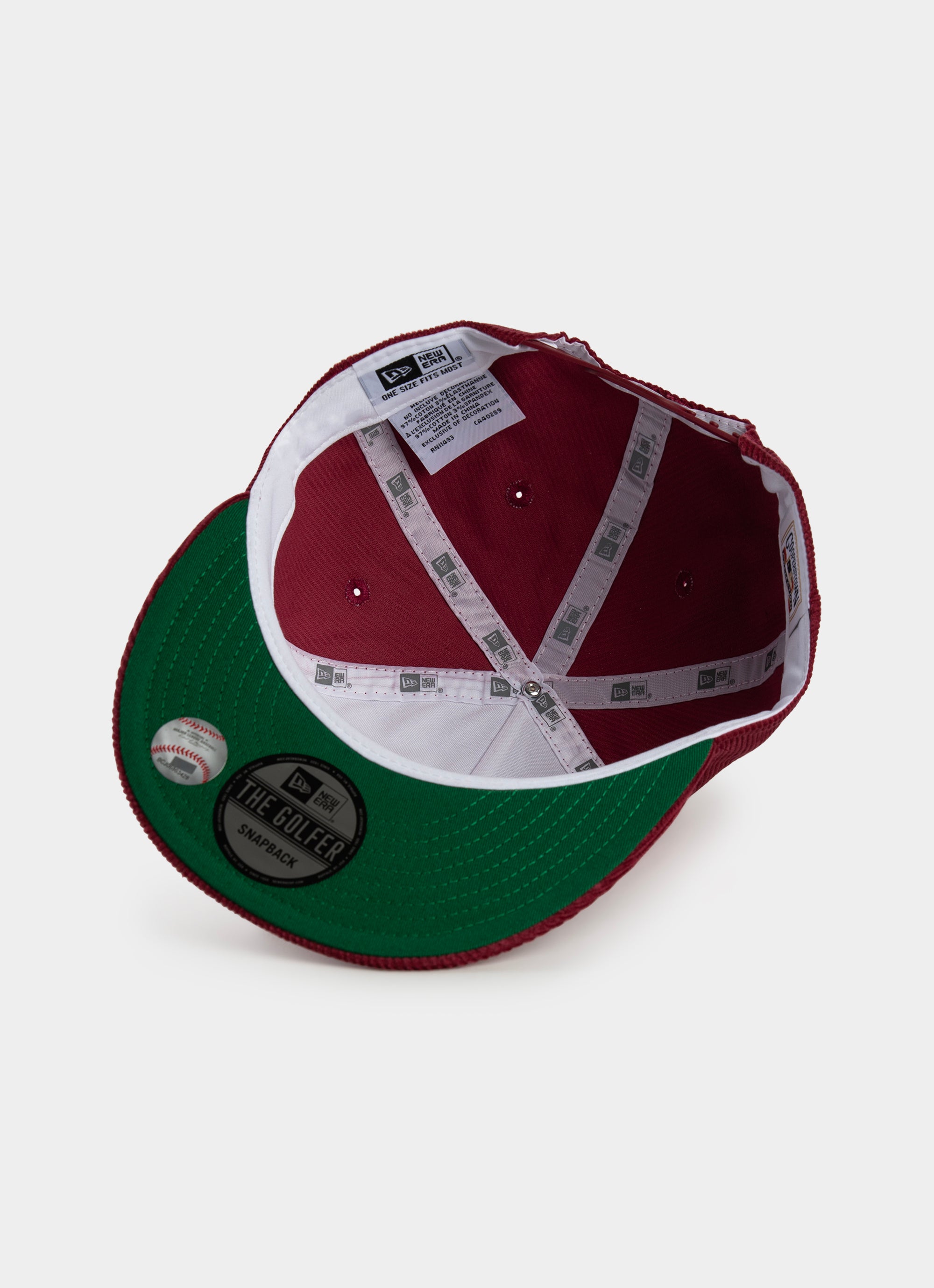 New Era Cooperstown Cord Golfer Philadelphia Phillies Cap in Red | Red Rat