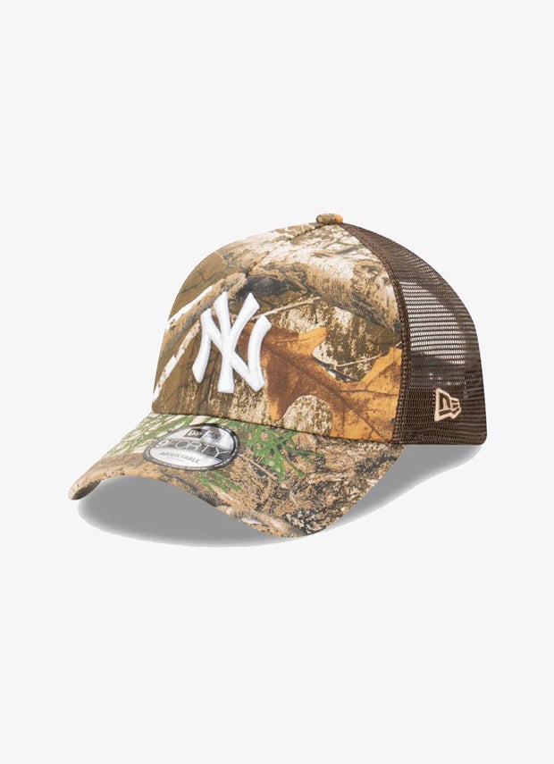 Image of New Era NFL 9Forty A-Frame New York Yankees Realtree Edge Truck Cap