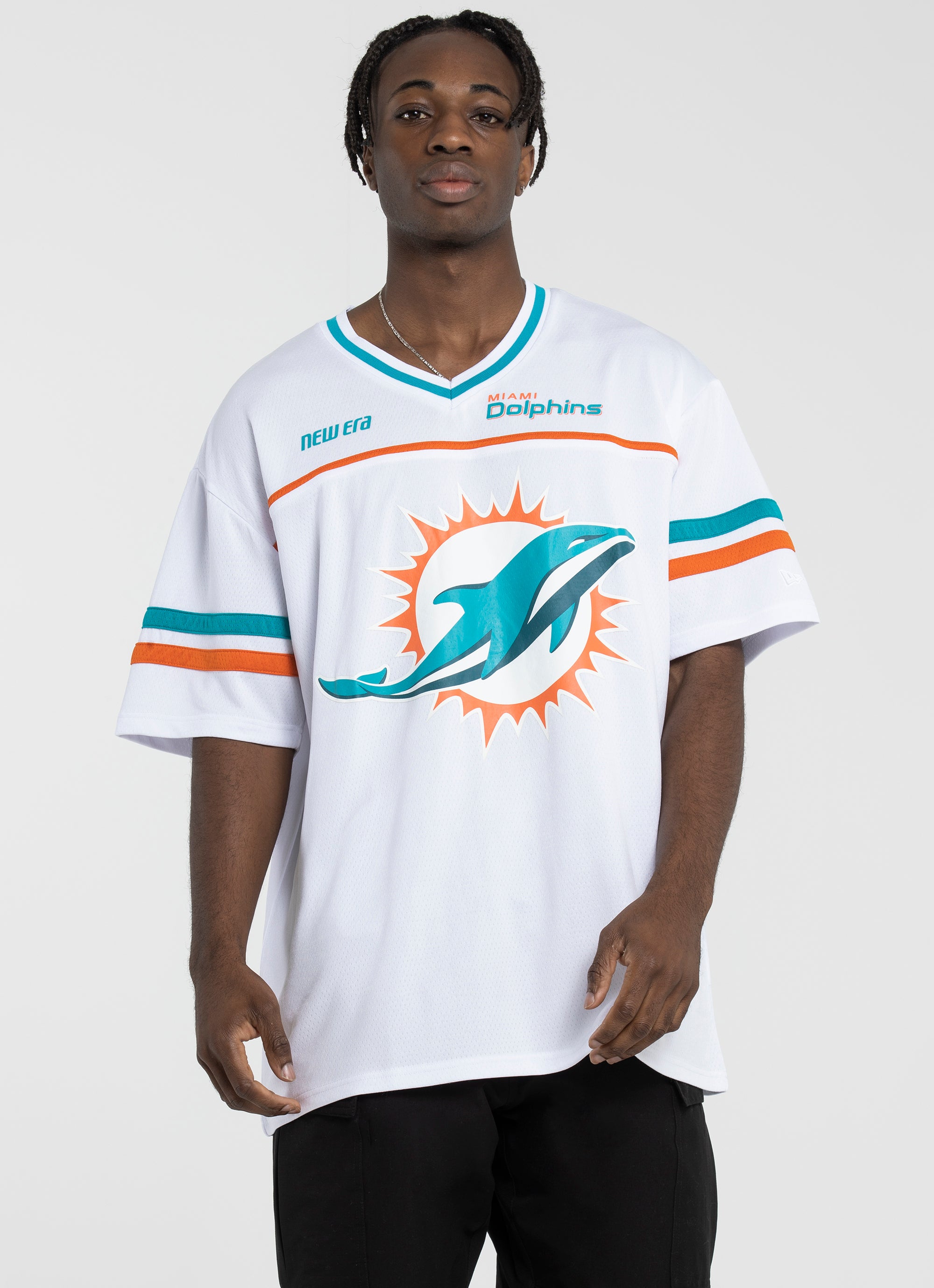 New Era Nfl Miami Dolphins Oversized Mesh Tee in Unknown | Red Rat