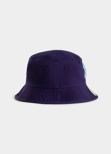 New York Embroidered Purple Canvas Bucket Hat - Assembly New York