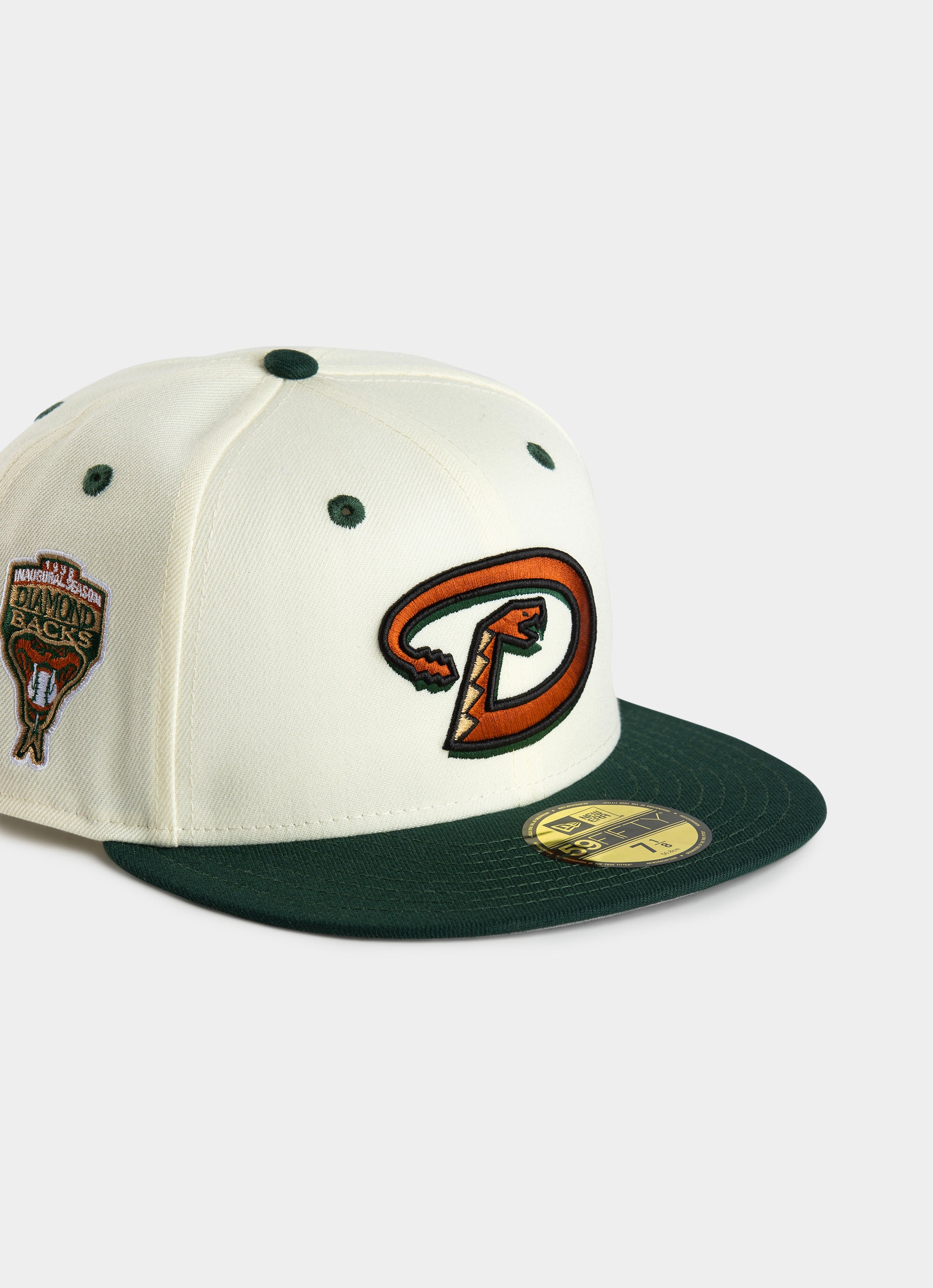 New Era Rusty Green & Chrome 59fifty Arizona Diamondbacks Cap in 