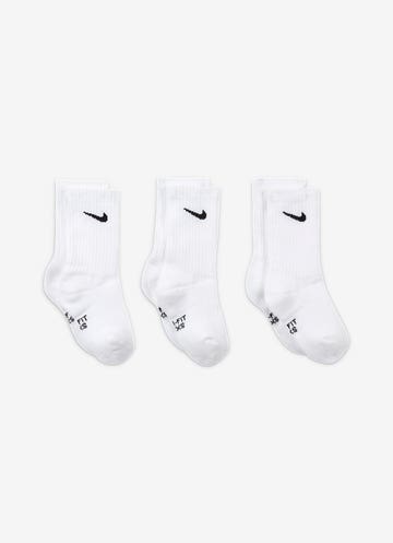 Nike Dri-fit Performance Basic Crew 3 Pk - Youth in White