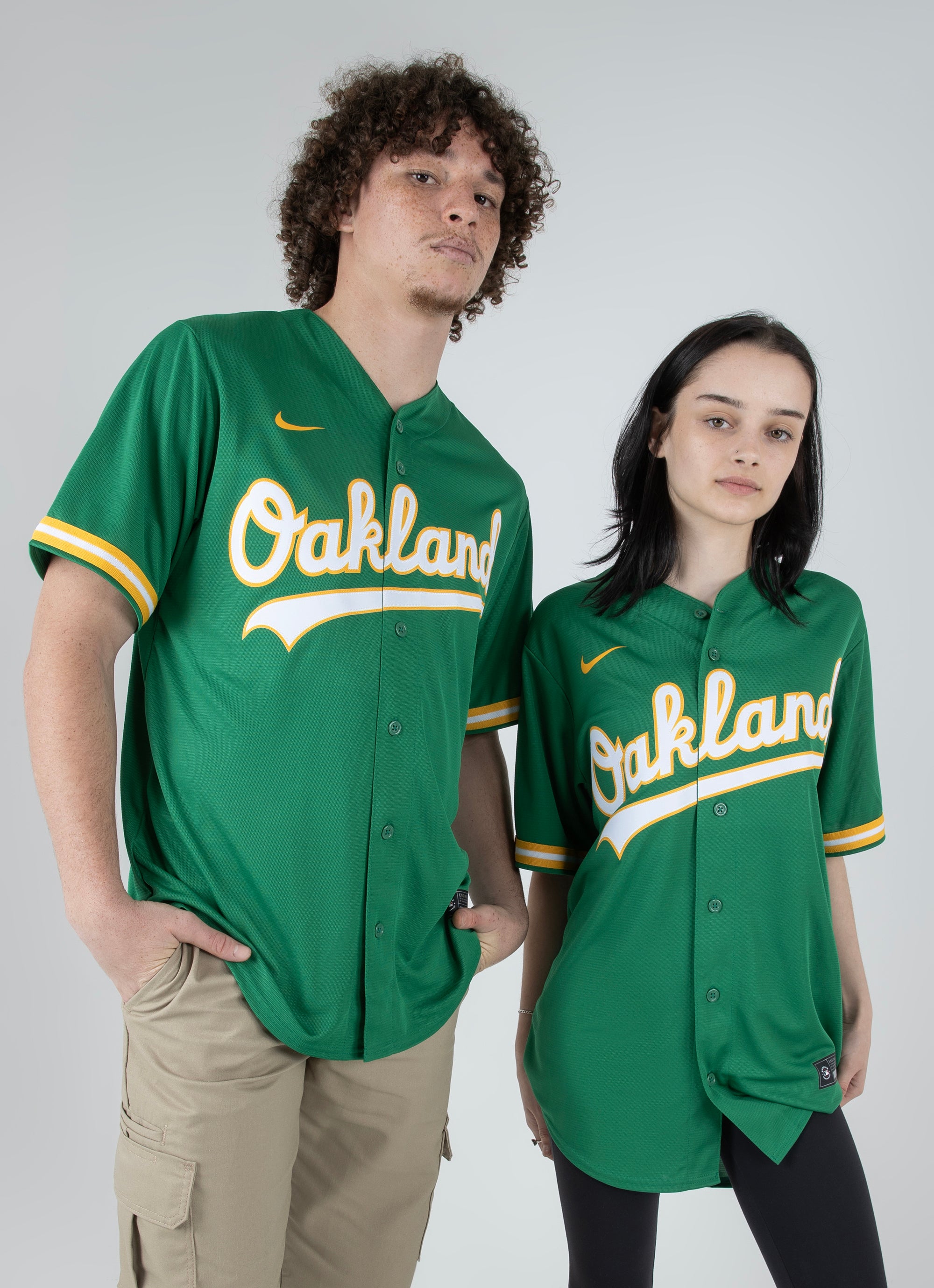 Nike Official Mlb Replica Alternate Oakland Athletics Jersey in