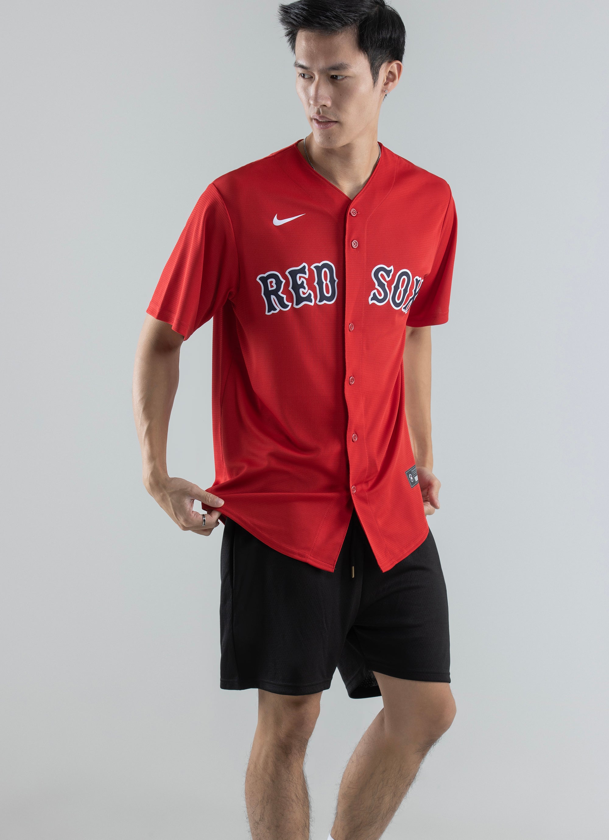 Nike MLB Boston Red Sox Large Logo Short Sleeve T-Shirt Red