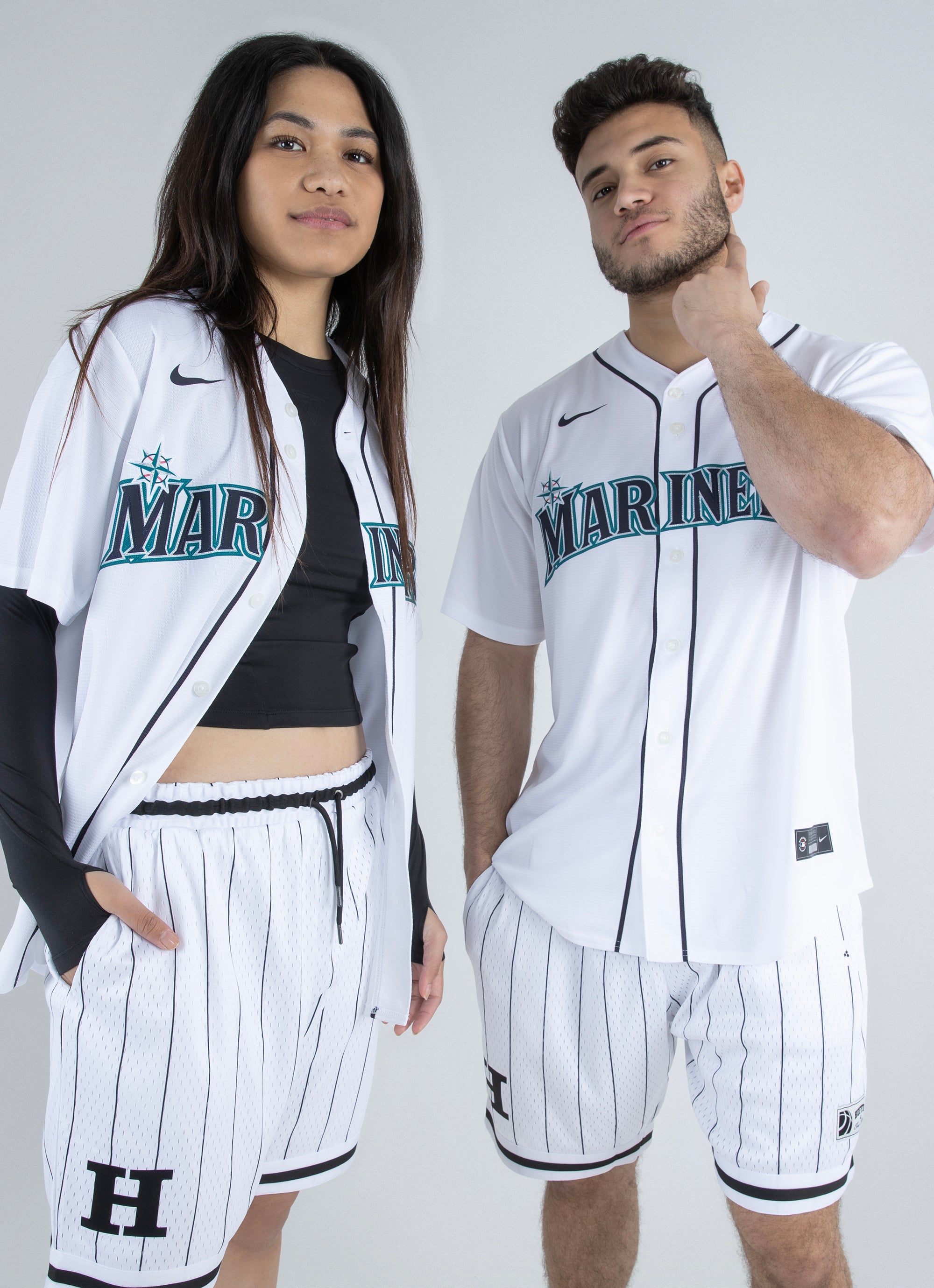 Nike X Mlb Seattle Mariners Official Replica Jersey in White