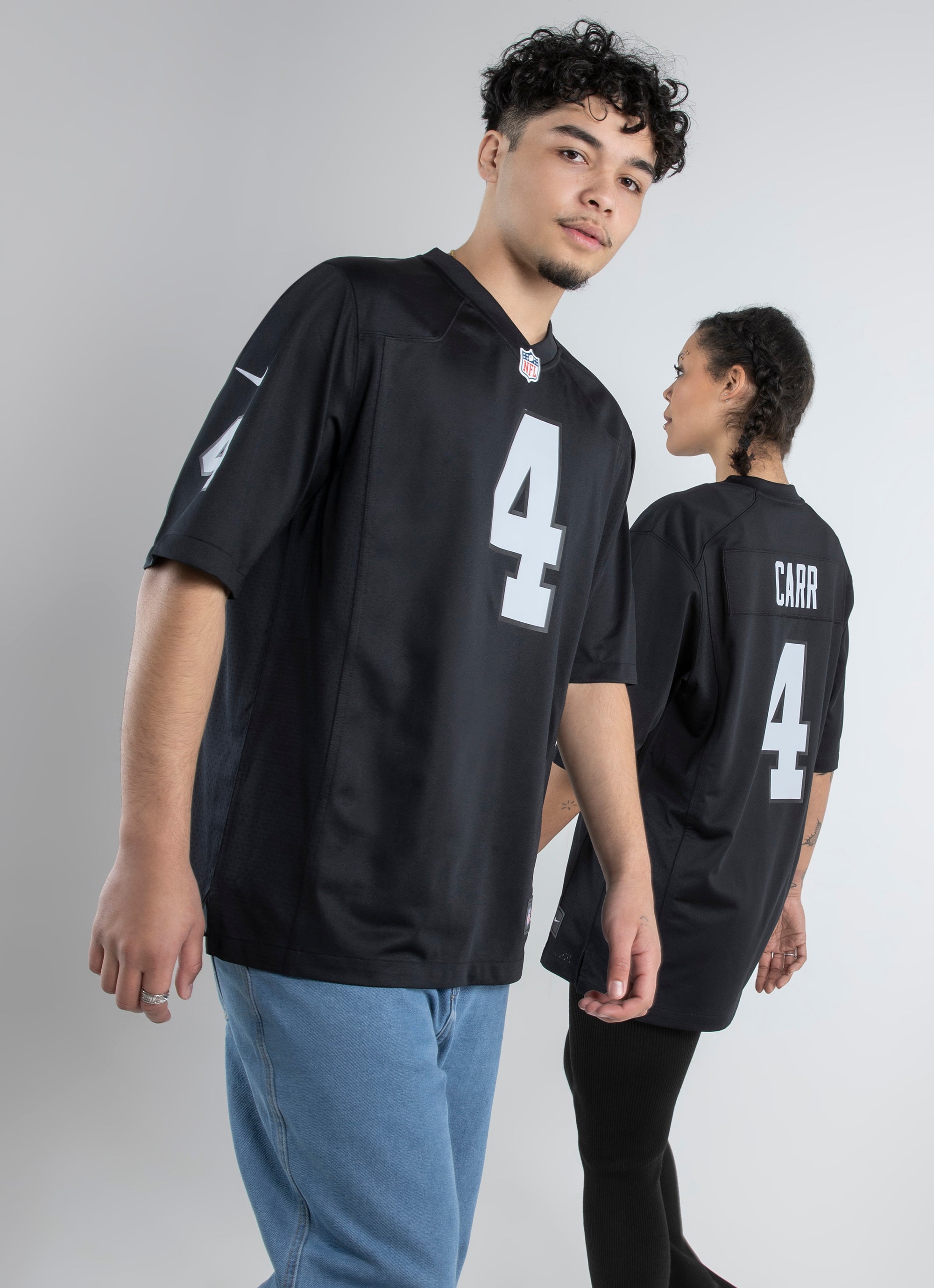 Black discount raiders jersey