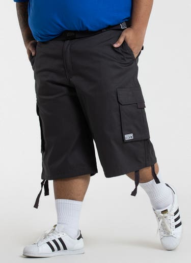 Proclub Twill Cargo Shorts - Big & Tall in Black