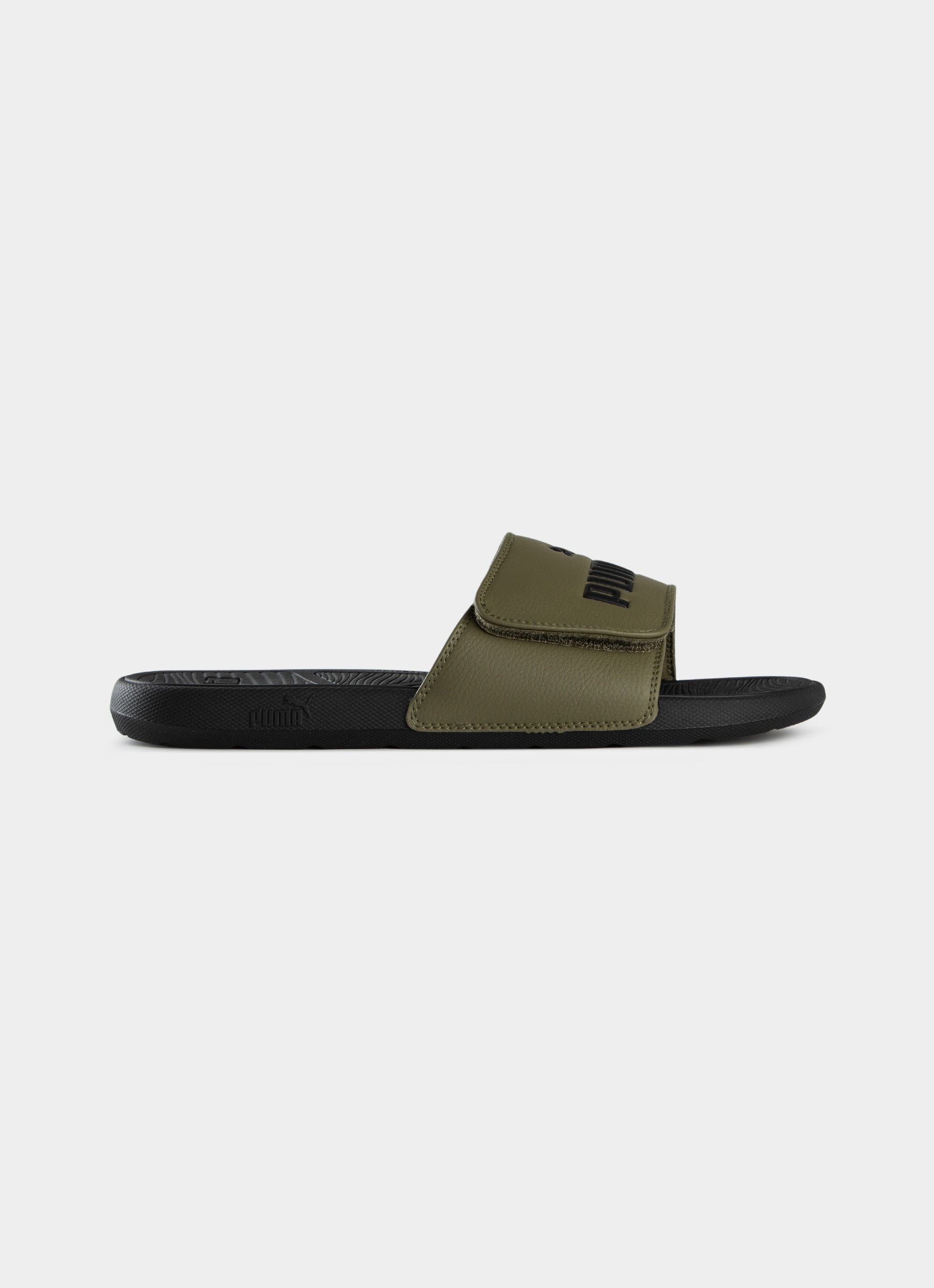 Puma slides brown on sale