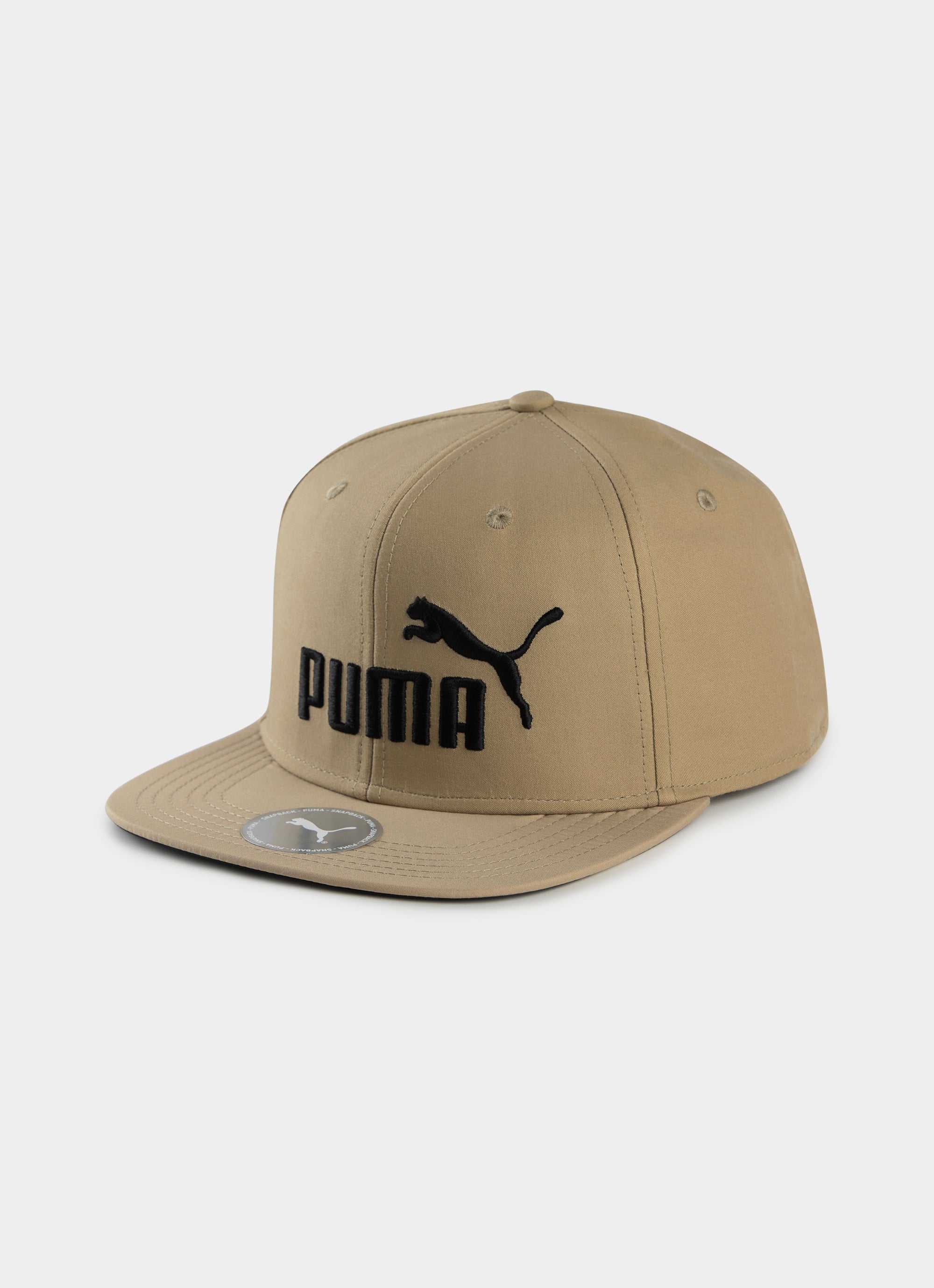 Puma Essentials Flat Brim Cap in Brown Red Rat