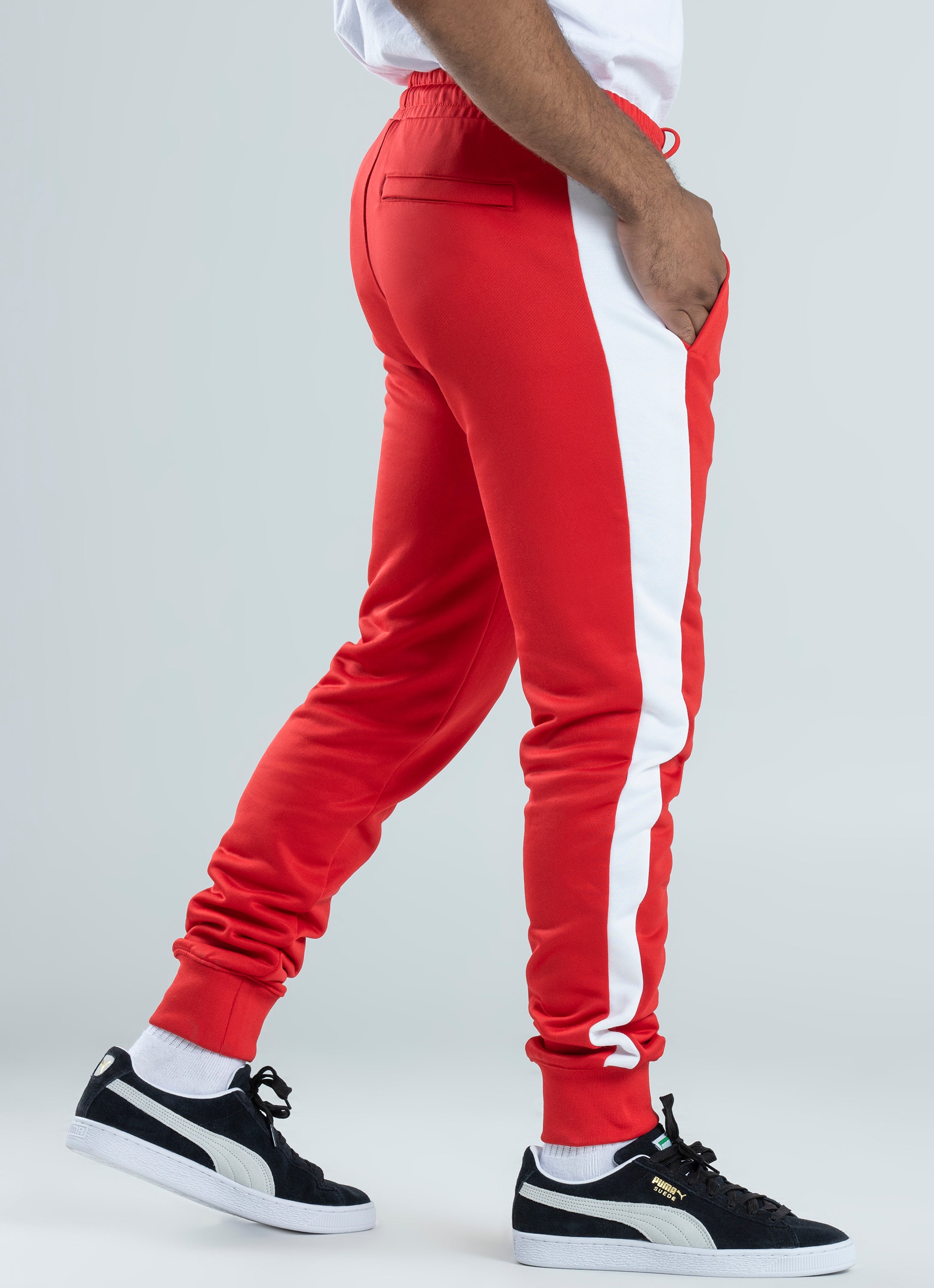 puma track pants red