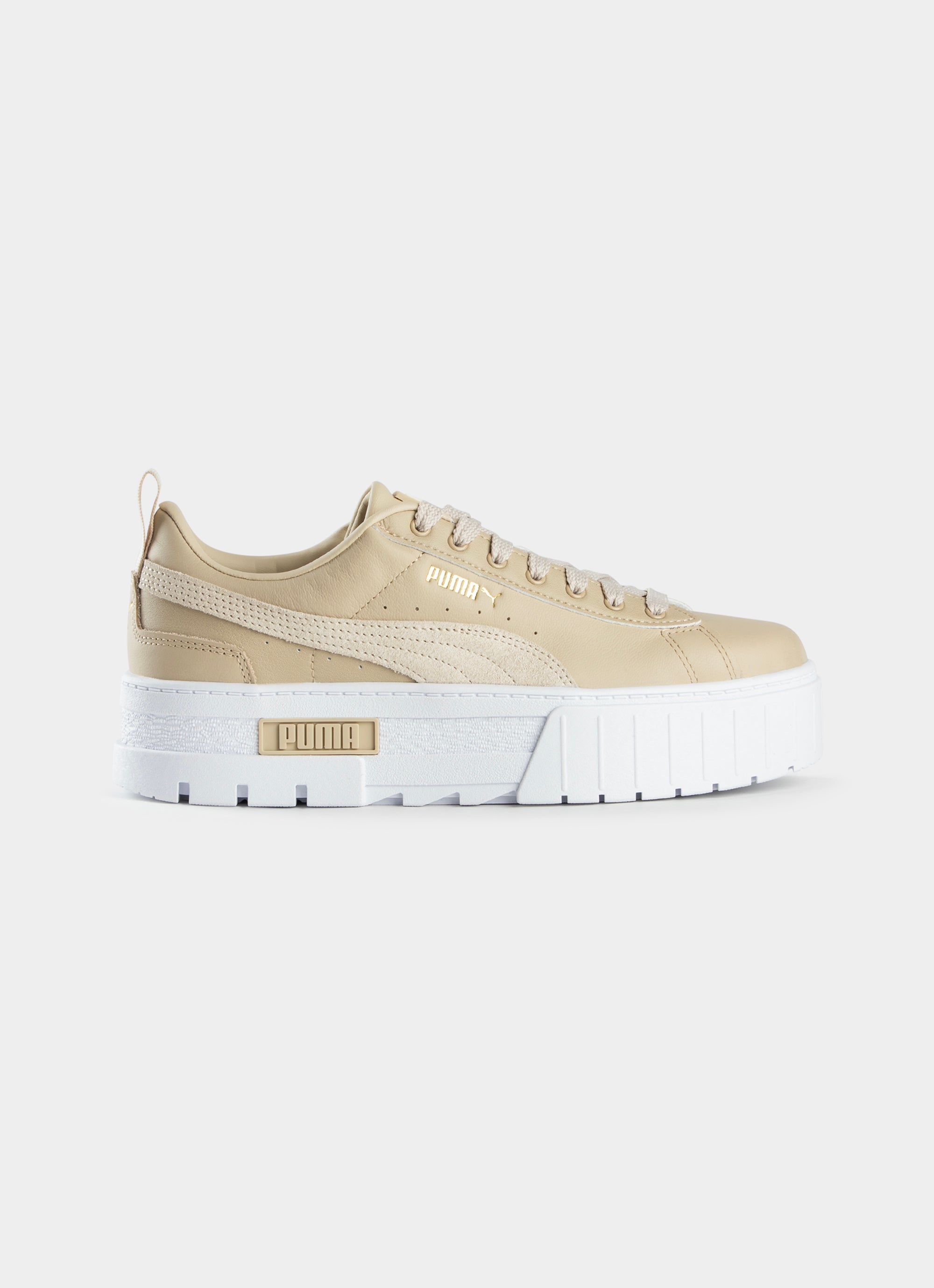 Puma suede shop platform gold femme