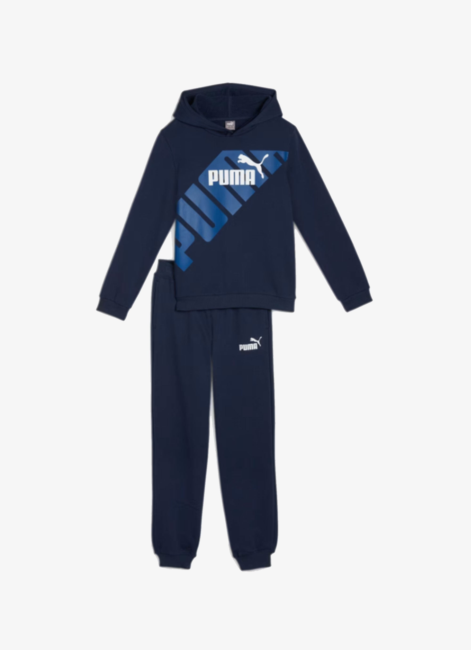 Puma Power Sweat Suit Set Youth in Blue Red Rat