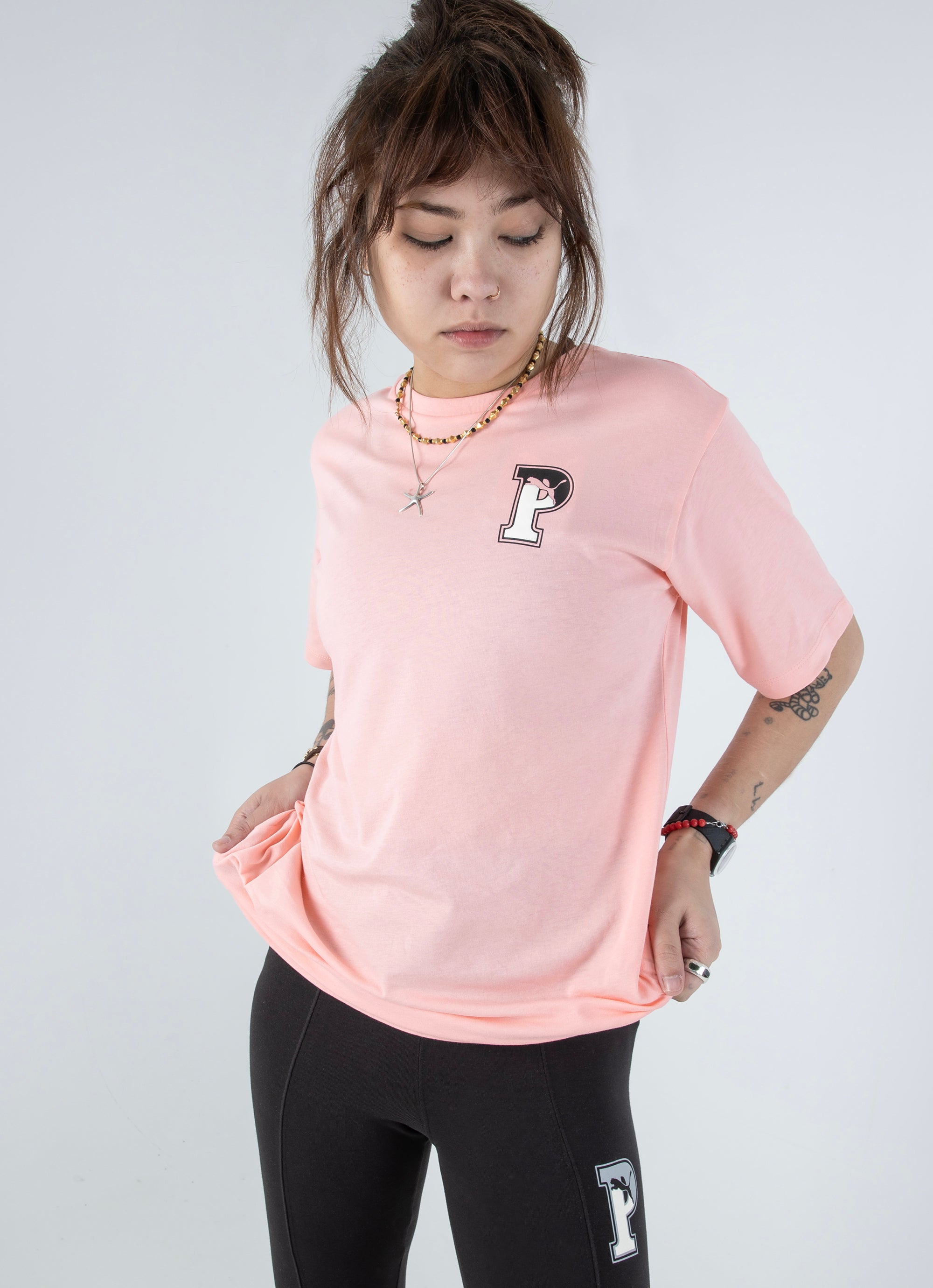 Puma Squad Tee - Womens | Pink Rat in Red