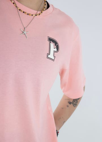 Puma Squad Tee - Red in | Rat Womens Pink