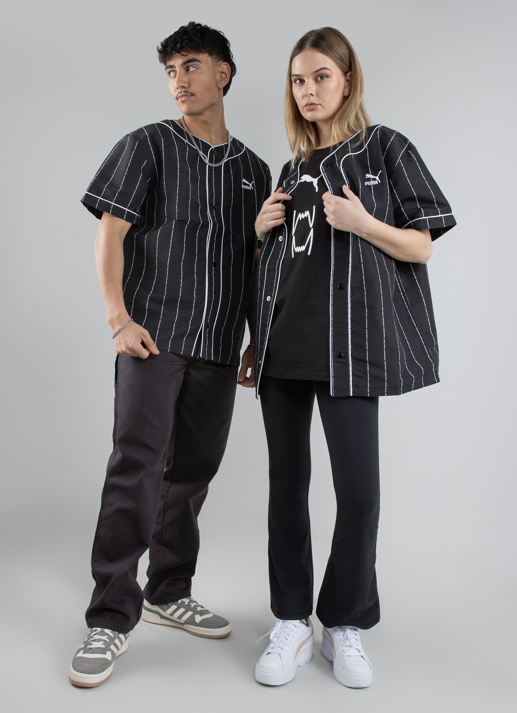 Puma Team Baseball Jersey in Black