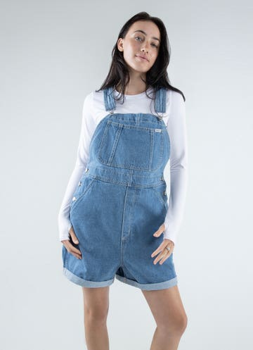 Dungaree Dress with Patch Pocket