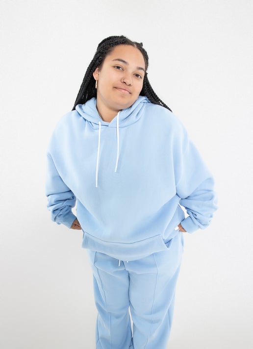 Royàl Couture Hoodie - Curve in Blue | Red Rat