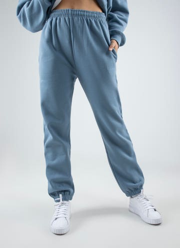 iets frans Velour Low Rise Track Pant in Blue