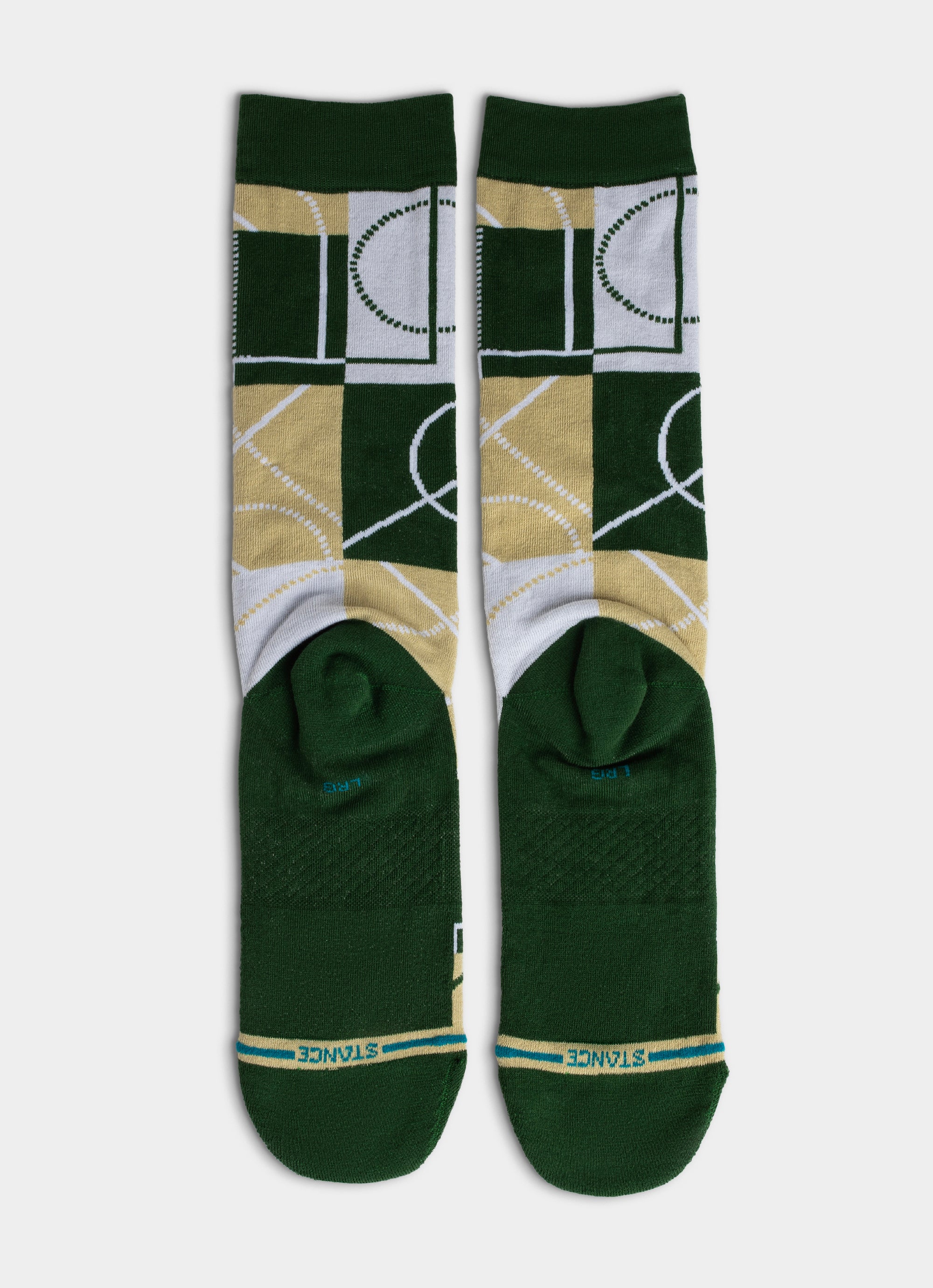 Stance Nba Zone Milwaukee Bucks Socks in Green Red Rat