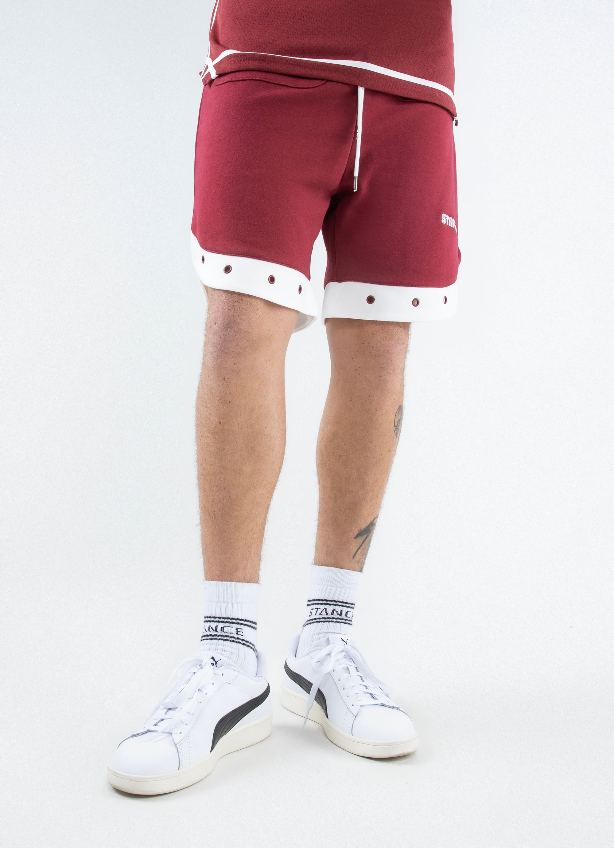 Maroon sales sweat shorts