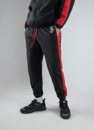 Nba Chicago Bulls Tatum Fleece Track Pants in Black