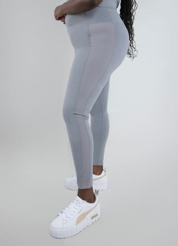 Stryde Drill Leggings - Curve in Grey