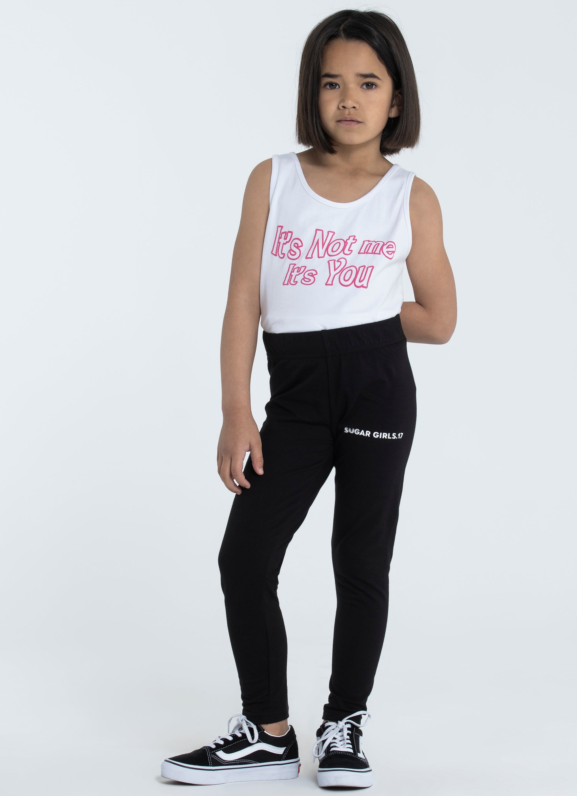 Brand New Girls Vans Chalkboard Leggings Black/ White Size Medium | eBay