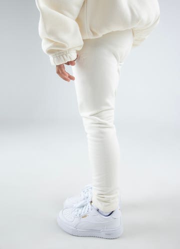 Cream Fleece Lined Jogger Pants
