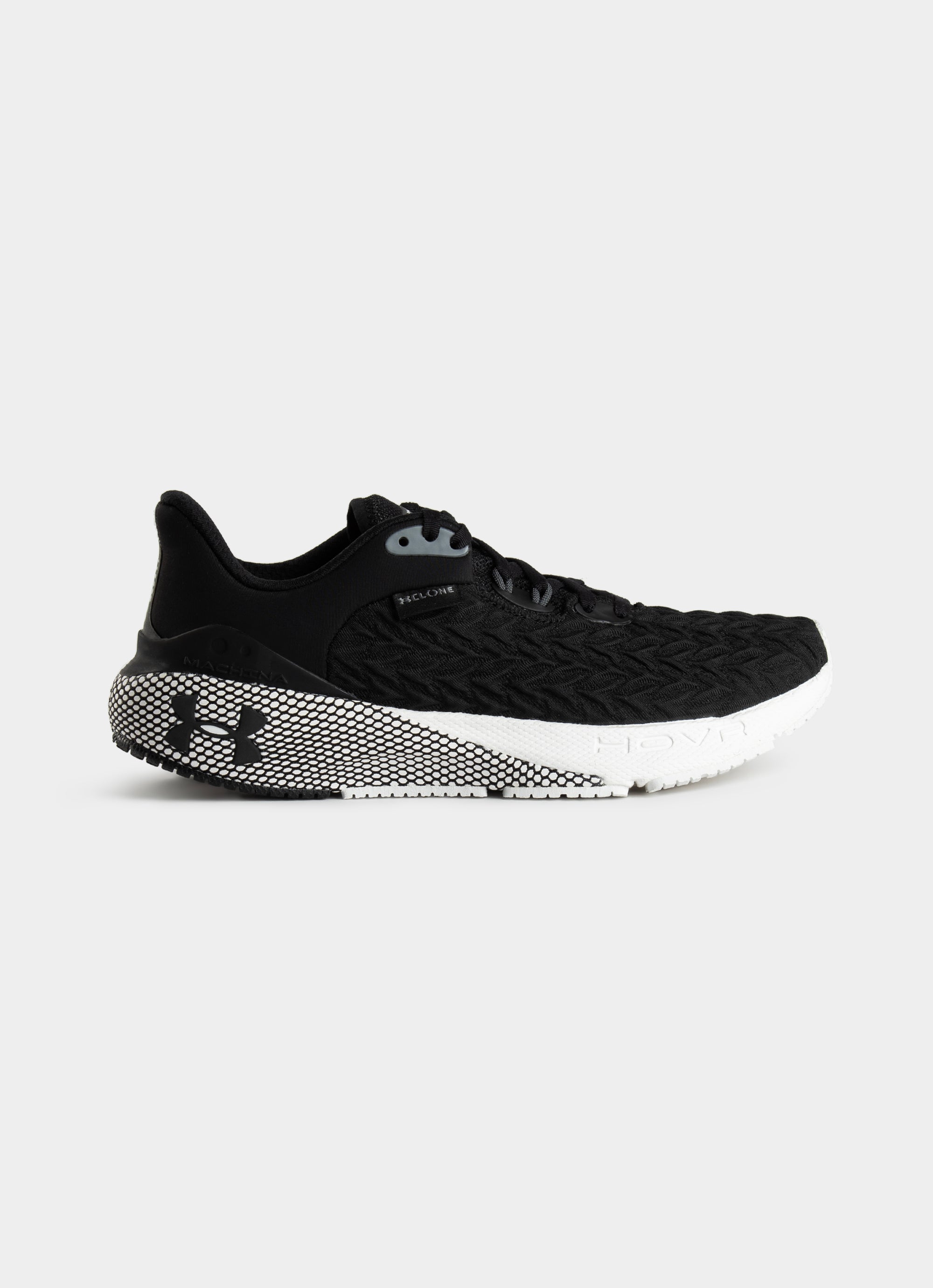 Under armour hovr black sale and white