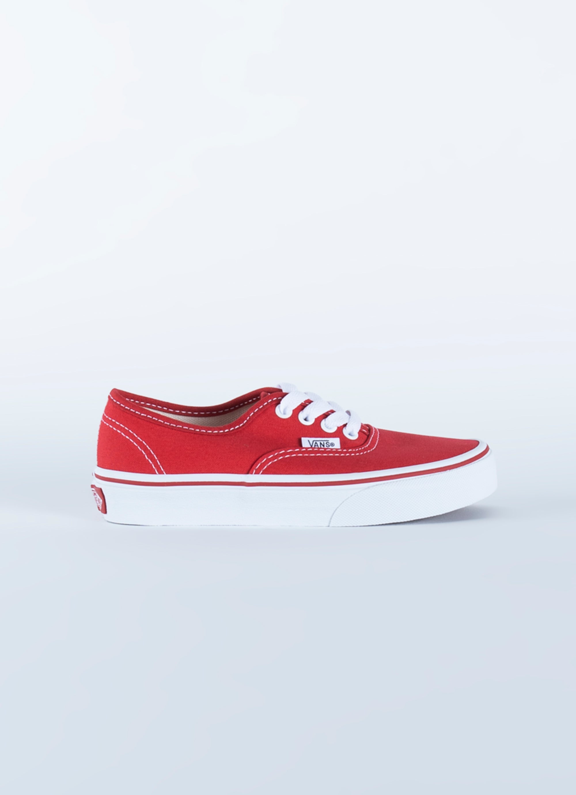 Kids red and sales white vans