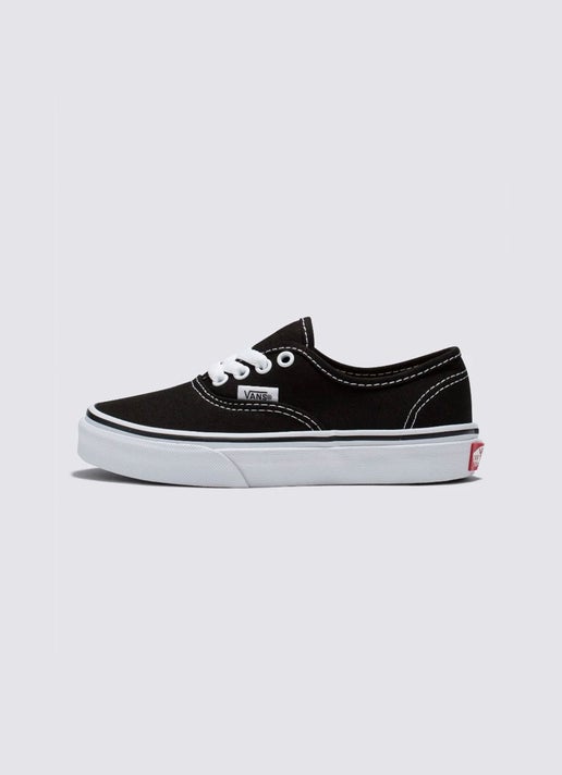 Vans Authentic Shoes - Kids in Black | Red Rat