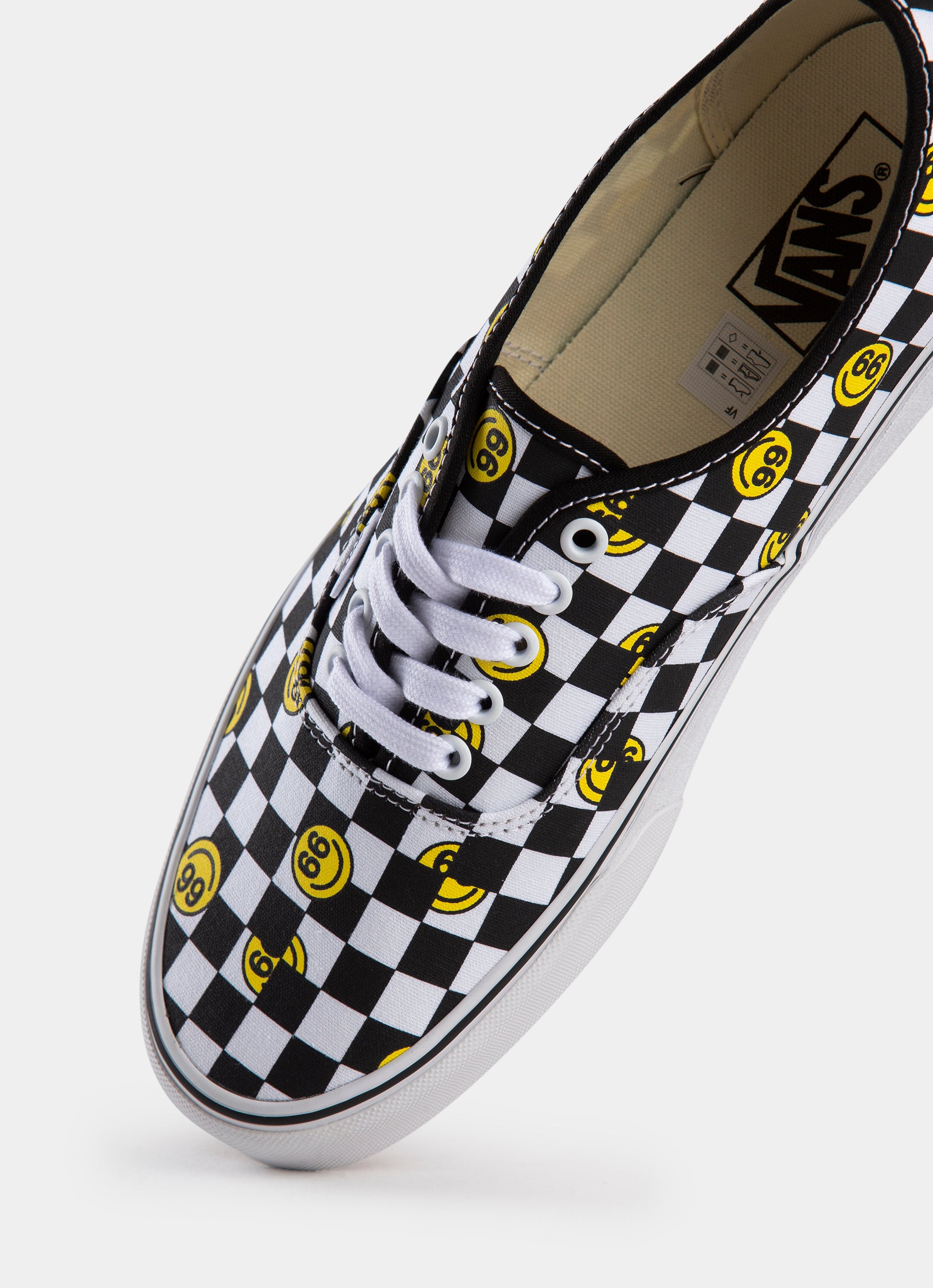 Yellow checkered lace up on sale vans