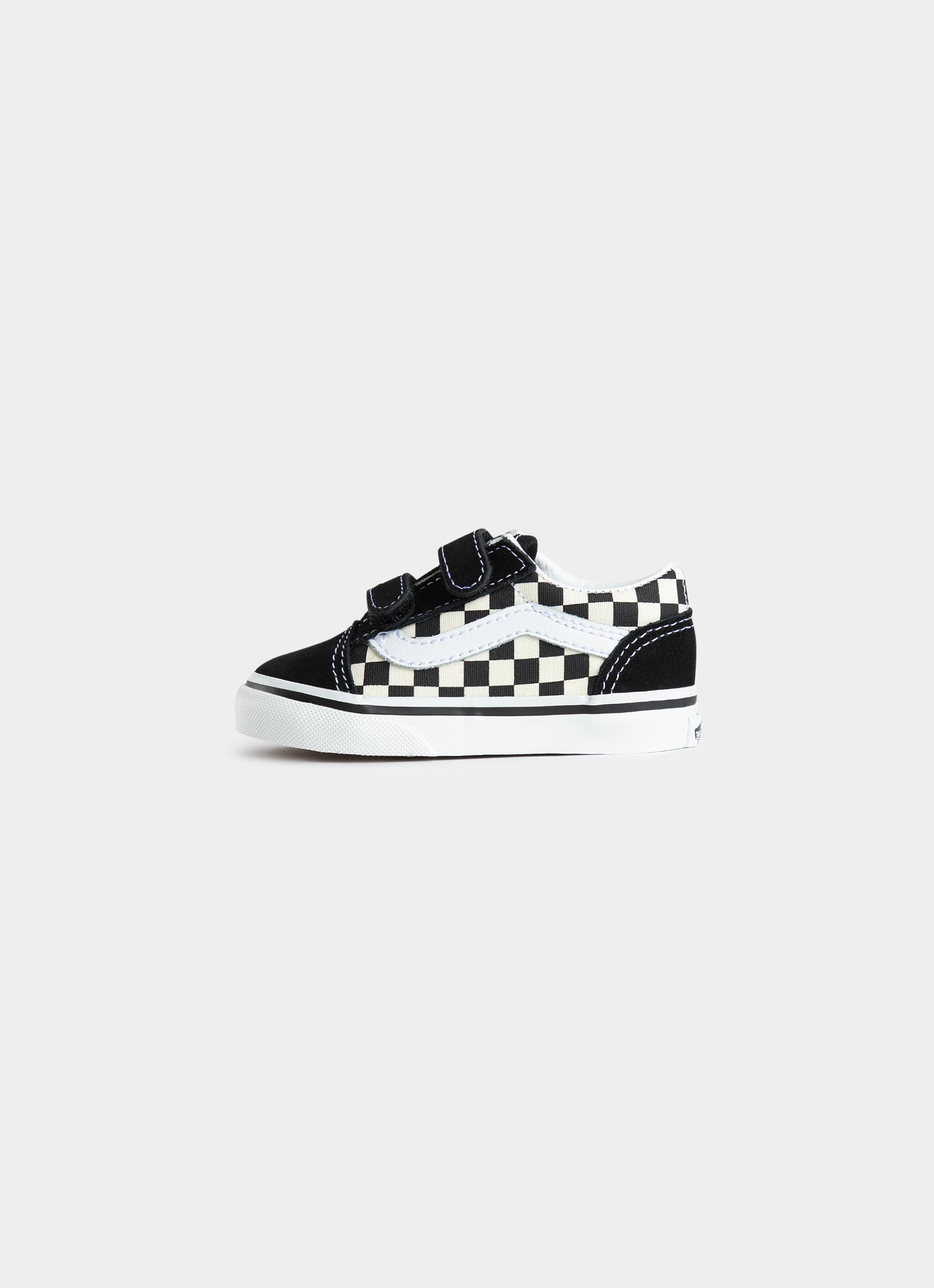 Checkered shop vans velcro